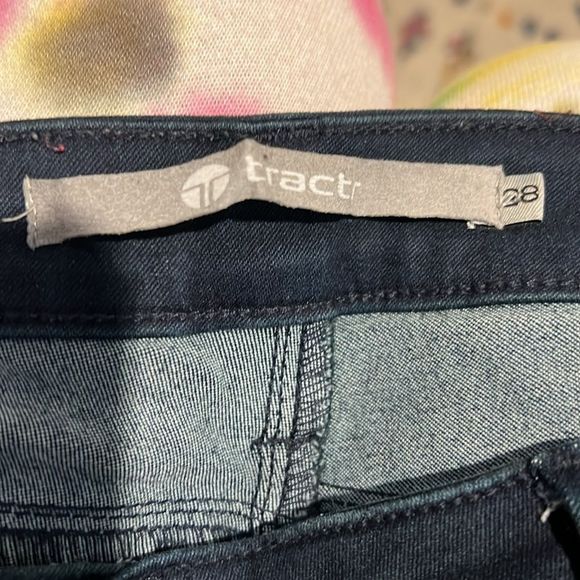 Tractr Basic Mid Rise Dark Blue Stetch Skinny Jeans Size 28 - Picture 3 of 3